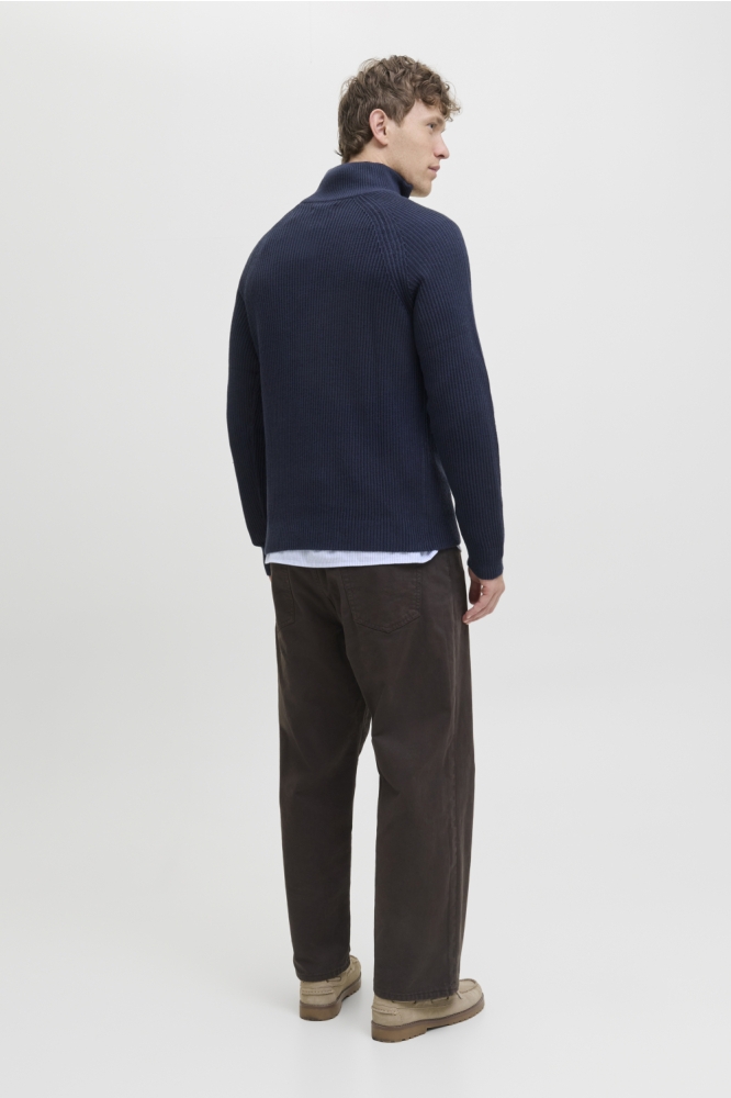 JJPANNEL KNIT HALF ZIP AW25 12278919 SKY CAPTAIN